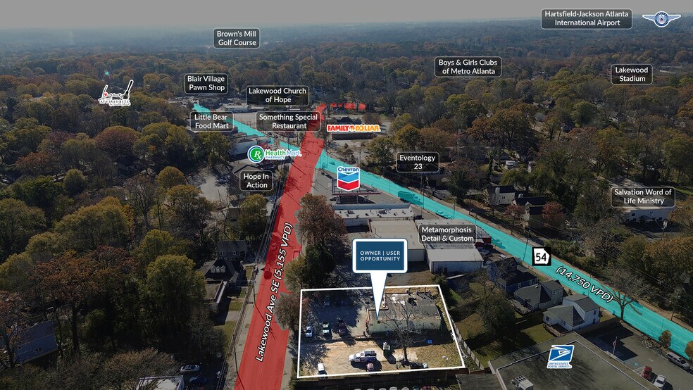 1657 & 1651 Lakewood Avenue SE, Atlanta, GA à vendre - Photo du bâtiment - Image 3 de 5