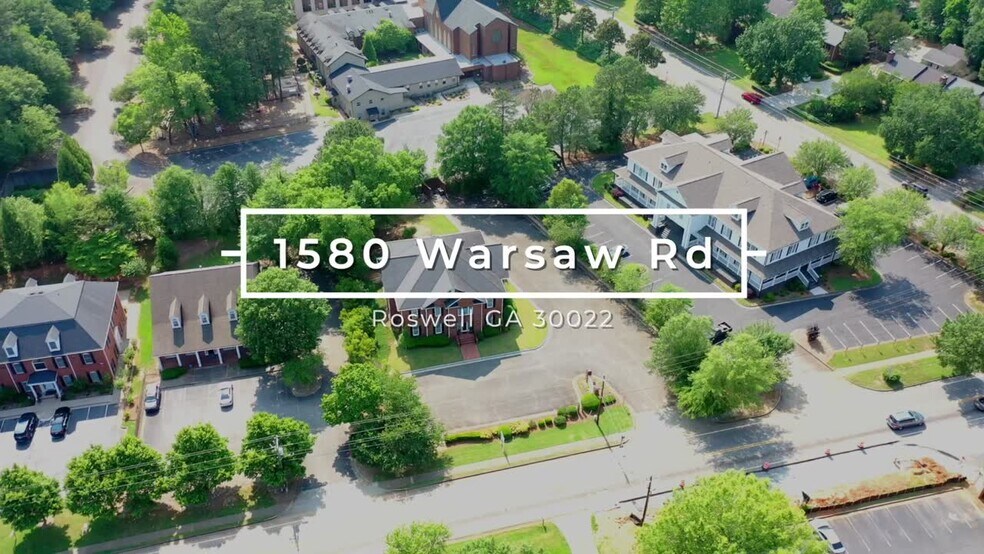 1580 Warsaw Rd, Roswell, GA à vendre - Vidéo sur l’inscription commerciale - Image 2 de 46