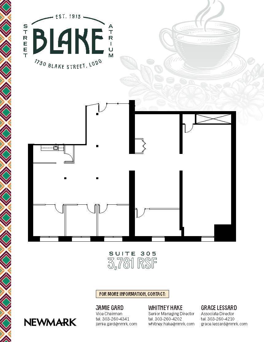 1730 Blake St, Denver, CO for lease Floor Plan- Image 1 of 1