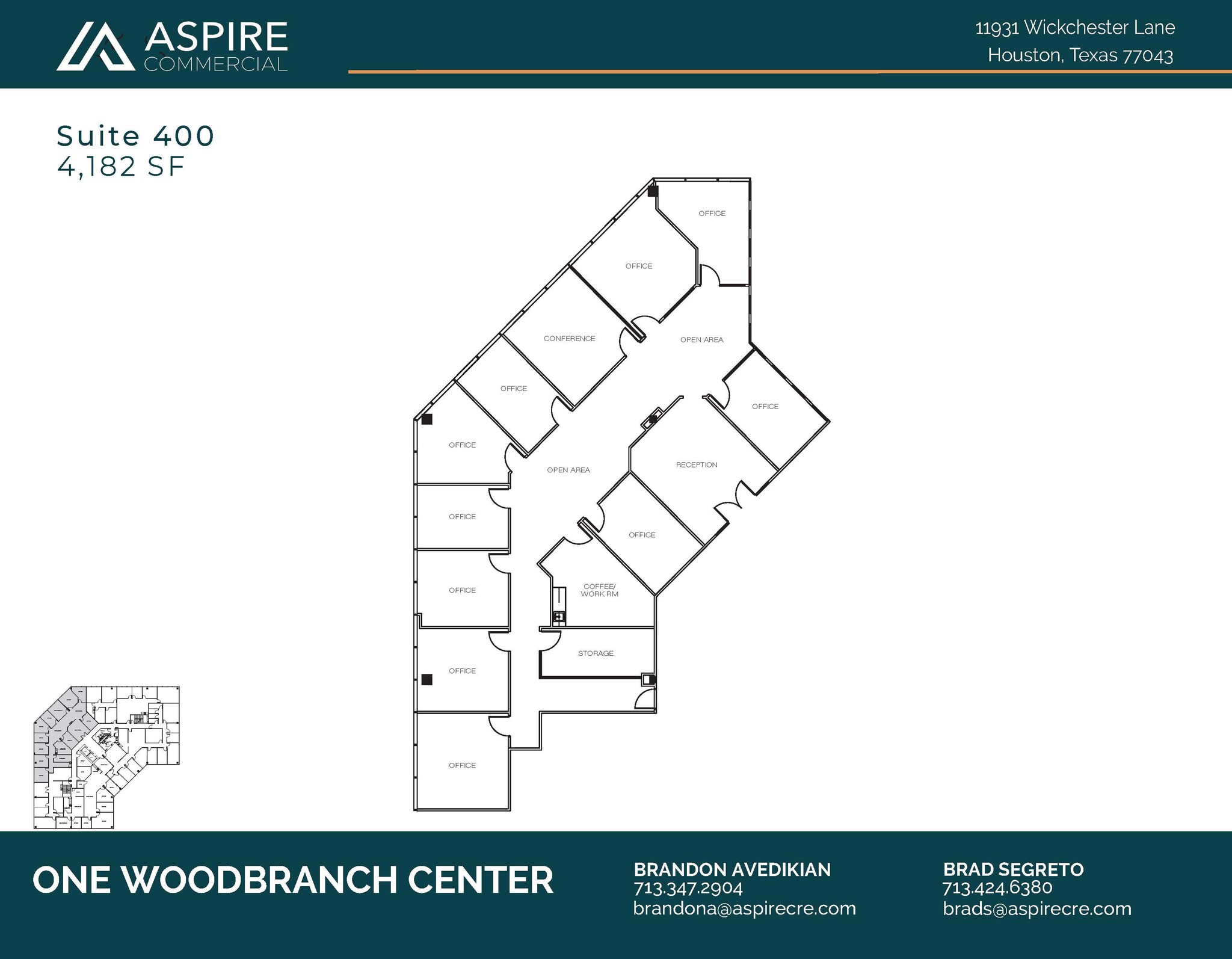 11931 Wickchester Ln, Houston, TX for lease Floor Plan- Image 1 of 1