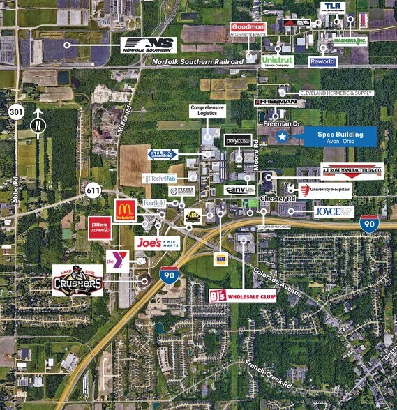 Freeman Dr, Avon, OH à louer - Aérien - Image 2 de 3