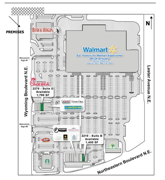 2004 Wyoming Blvd NE, Albuquerque, NM à louer - Plan de site - Image 3 de 9