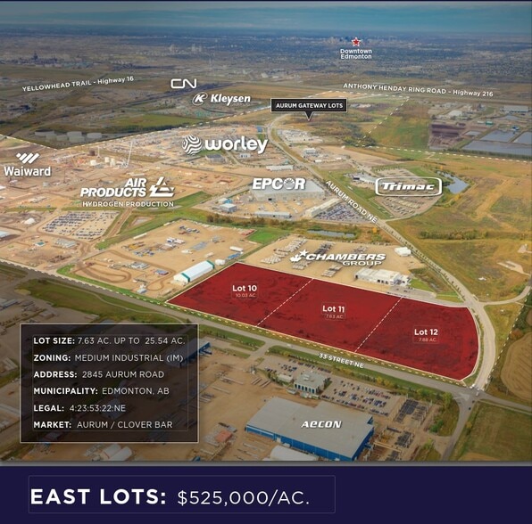 2845 Aurum Rd NE, Edmonton, AB à vendre - Aérien - Image 1 de 2