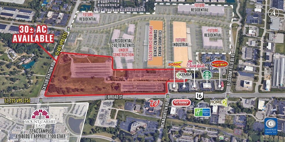 6150 E Broad St, Columbus, OH for lease - Aerial - Image 1 of 7
