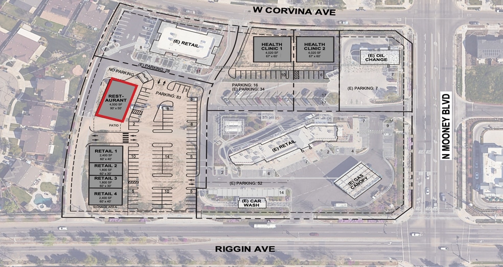 NWC Mooney & Riggin Ave, Visalia, CA for lease - Building Photo - Image 3 of 4