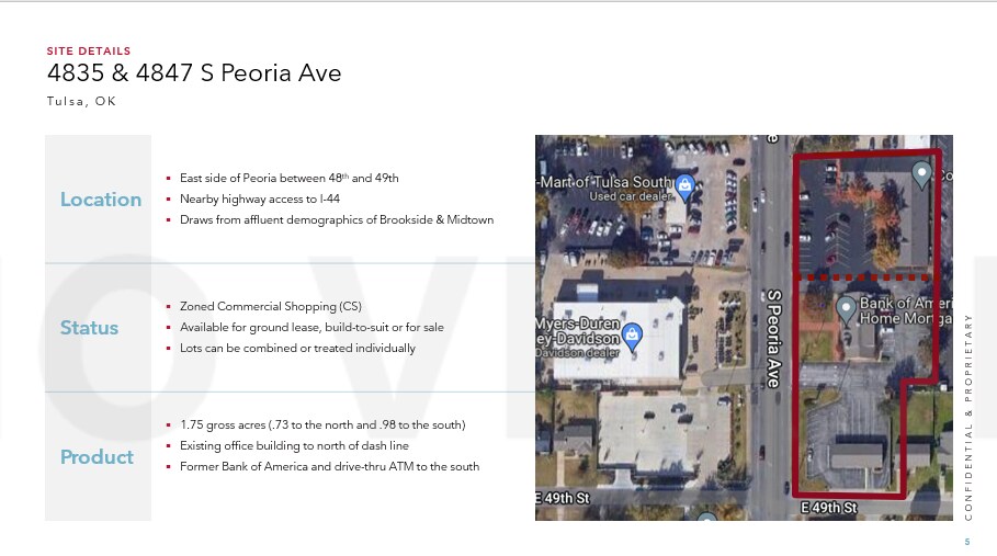 4847 S Peoria Ave, Tulsa, OK for sale - Site Plan - Image 1 of 1