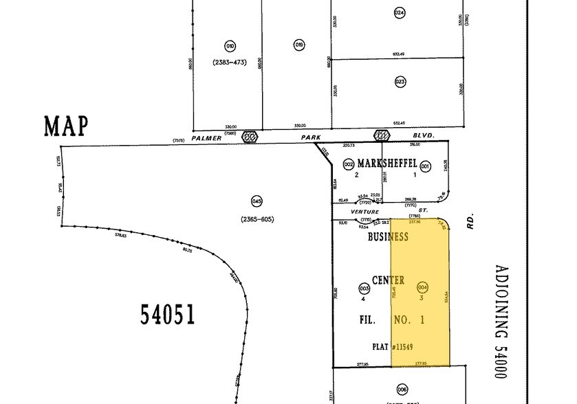 7765 Venture St, Colorado Springs, CO for sale - Plat Map - Image 2 of 2