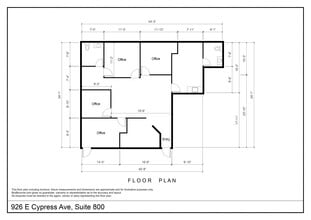 926 E Cypress Ave, Redding, CA à louer Plan d’étage- Image 2 de 11