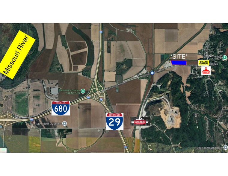 Old Mormon Bridge Road, Crescent, IA à louer - Plan de site - Image 2 de 7