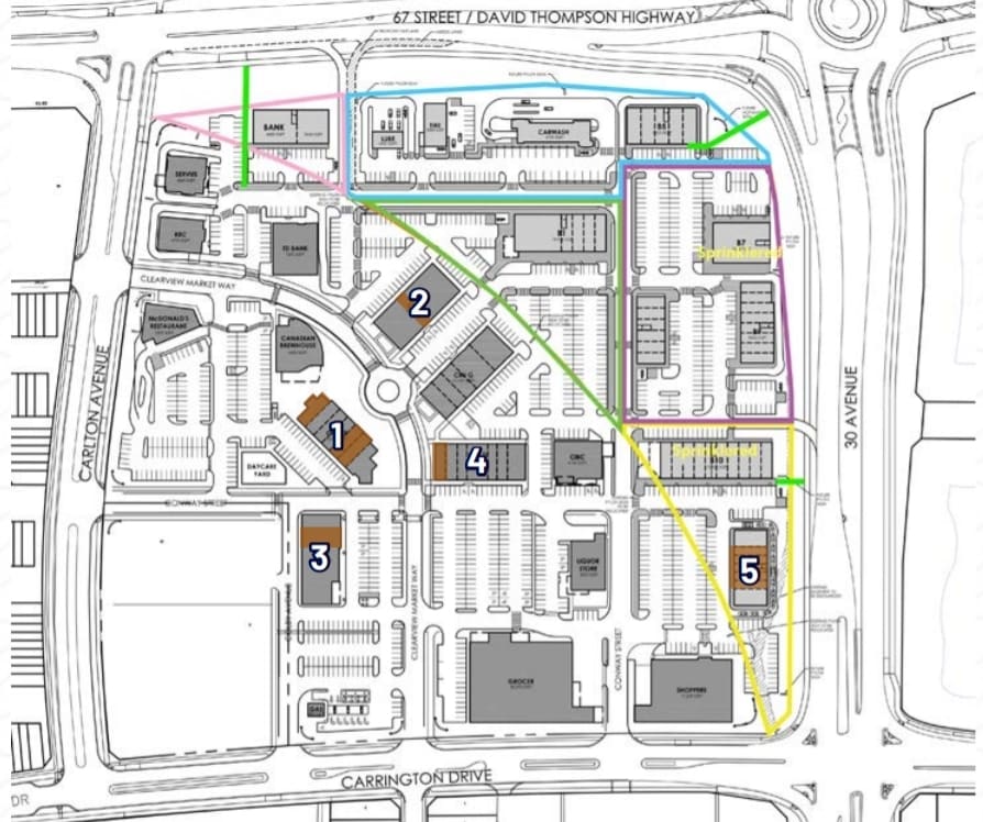 3 Clearview Market Way, Red Deer, AB for lease Site Plan- Image 1 of 1