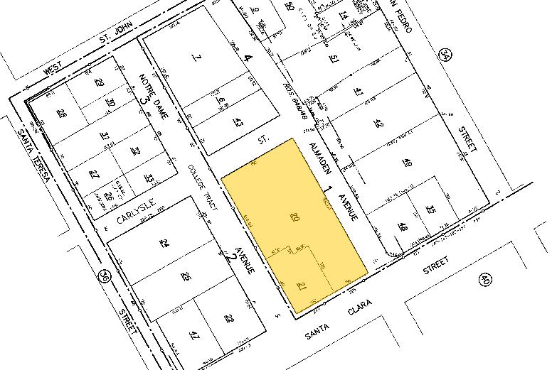 225 W Santa Clara St, San Jose, CA for lease - Plat Map - Image 2 of 9