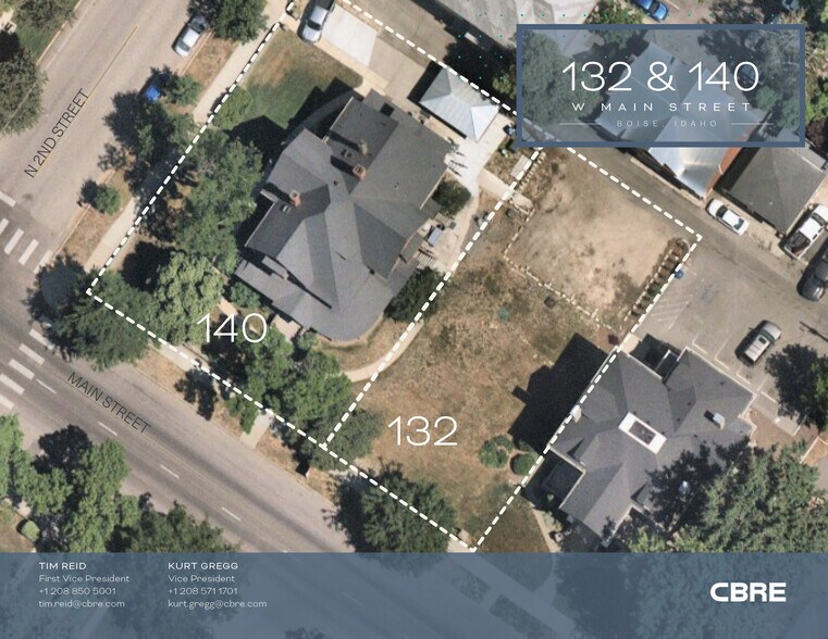 132 & 140 W Main St portefeuille de 2 propriétés à vendre sur LoopNet.ca - Aérien - Image 2 de 7