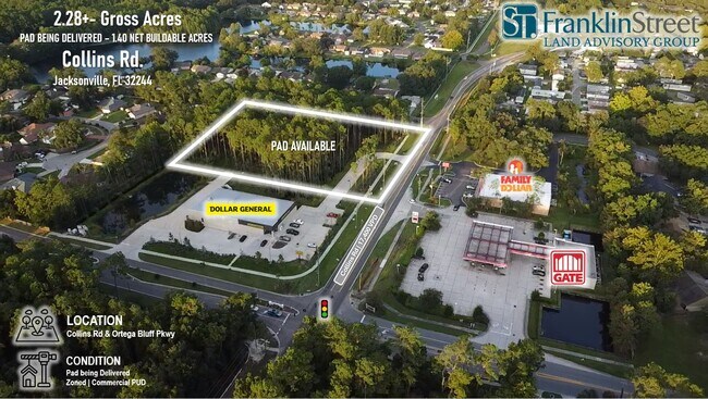 Plus de détails pour 0 Collins Rd, Jacksonville, FL - Terrain à vendre