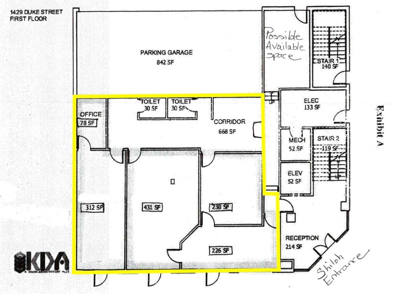 1429 Duke St, Alexandria, VA for lease - Floor Plan - Image 3 of 7