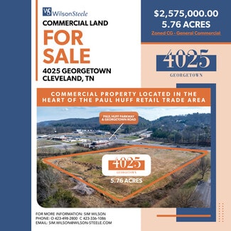 More details for 4025 Georgetown Rd NW, Cleveland, TN - Land for Sale