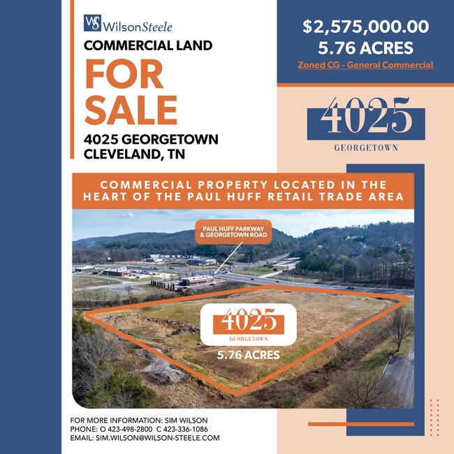 More details for 4025 Georgetown Rd NW, Cleveland, TN - Land for Sale