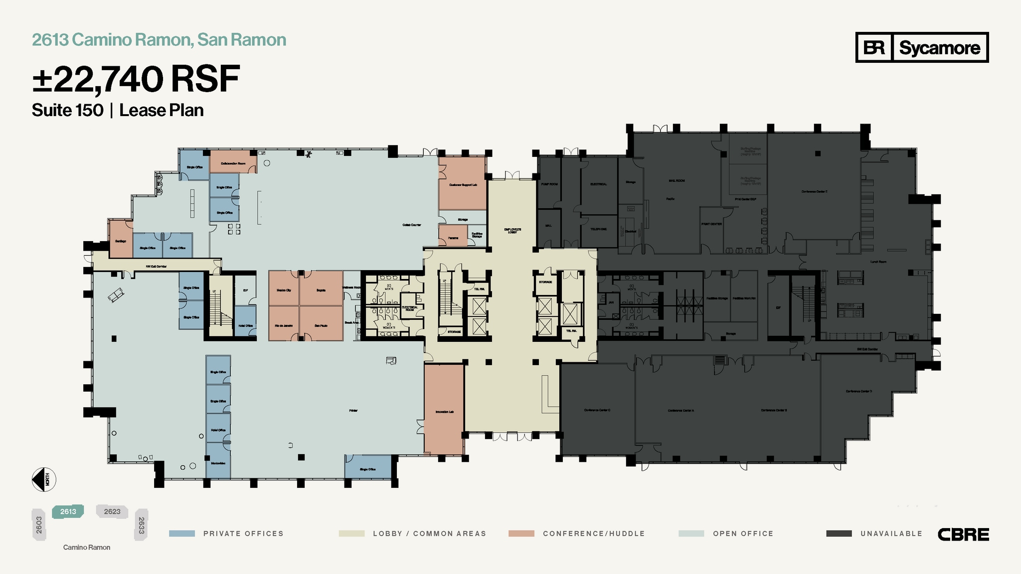 2603-2633 Camino Ramon, San Ramon, CA à louer Plan d’étage- Image 1 de 1