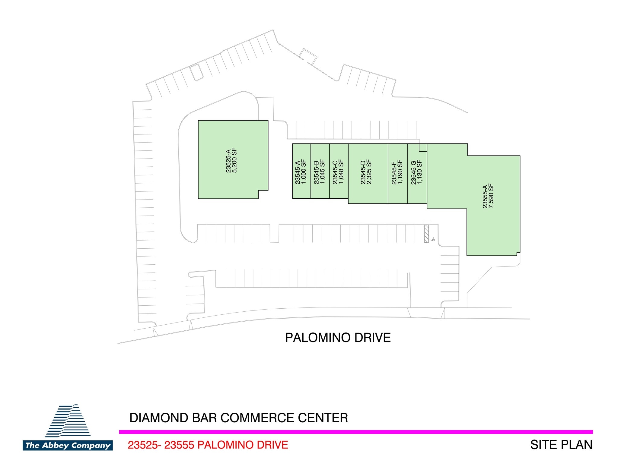 23525-23555 Palomino Dr, Diamond Bar, CA à louer Plan de site- Image 1 de 1