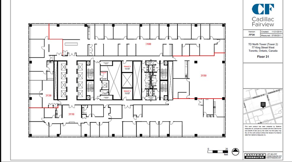 77 King St W, Toronto, ON à louer - Plan d’étage - Image 3 de 10