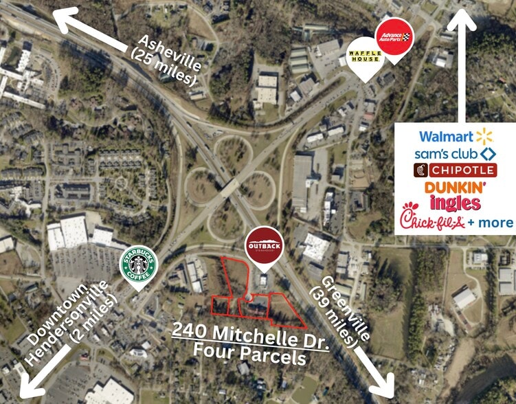 240 Mitchelle Dr, Hendersonville, NC for sale - Aerial - Image 2 of 29