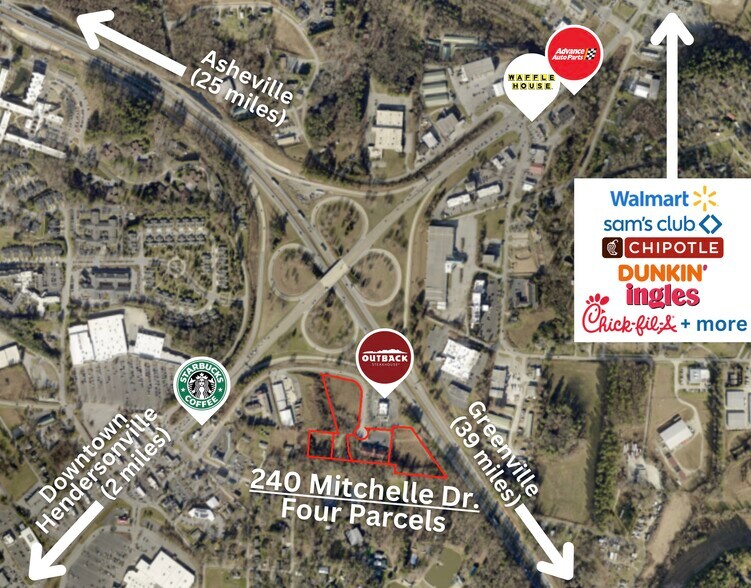 240 Mitchelle Dr, Hendersonville, NC à vendre - Aérien - Image 2 de 29