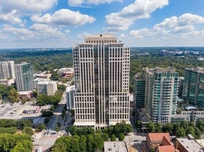 999 Peachtree St Ne, Atlanta, GA - AERIAL  map view