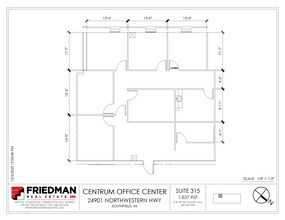 24901 Northwestern Hwy, Southfield, MI for lease Floor Plan- Image 1 of 1