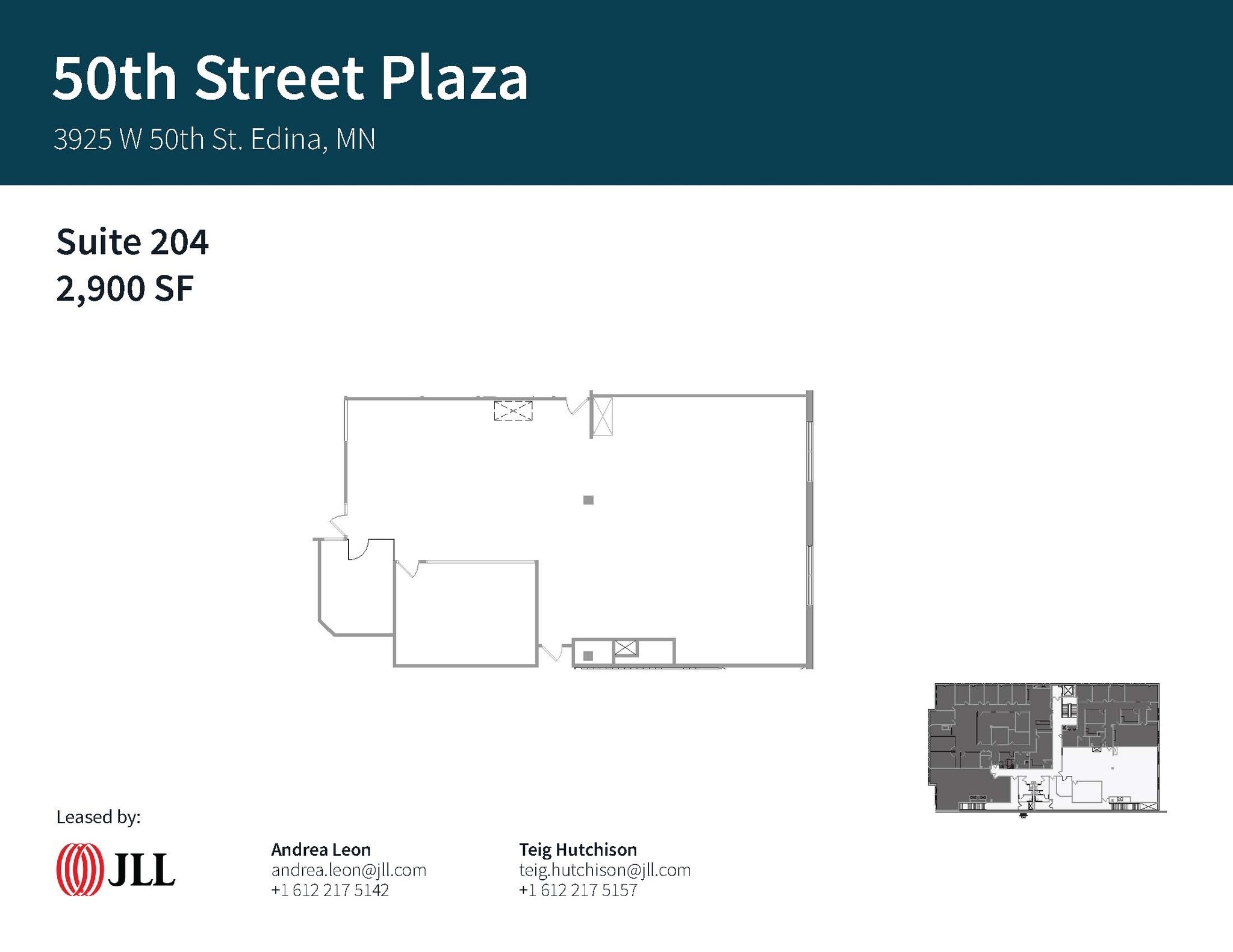 3925 W 50th St, Edina, MN à louer Plan d’étage- Image 1 de 1