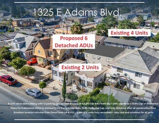 Plus de détails pour 1323 E Adams Blvd, Los Angeles, CA - Multi-résidentiel à vendre
