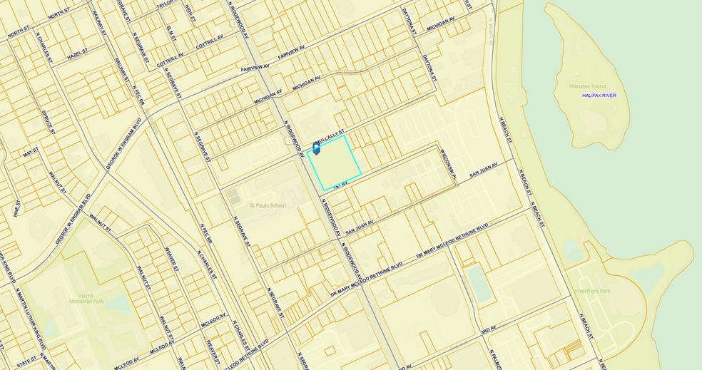 Ridgewood Ave & 1st Ave, Daytona Beach, FL à louer - Plan cadastral - Image 3 de 3