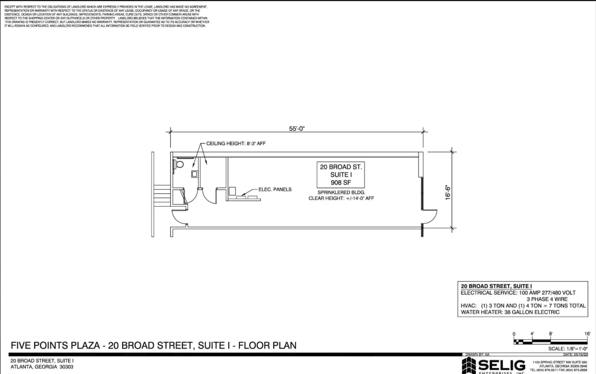 31 Peachtree St, Atlanta, GA à louer Plan d’étage- Image 1 de 1