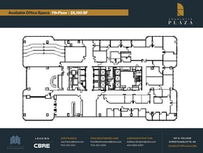 201 S College St, Charlotte, NC à louer Plan d’étage- Image 1 de 1
