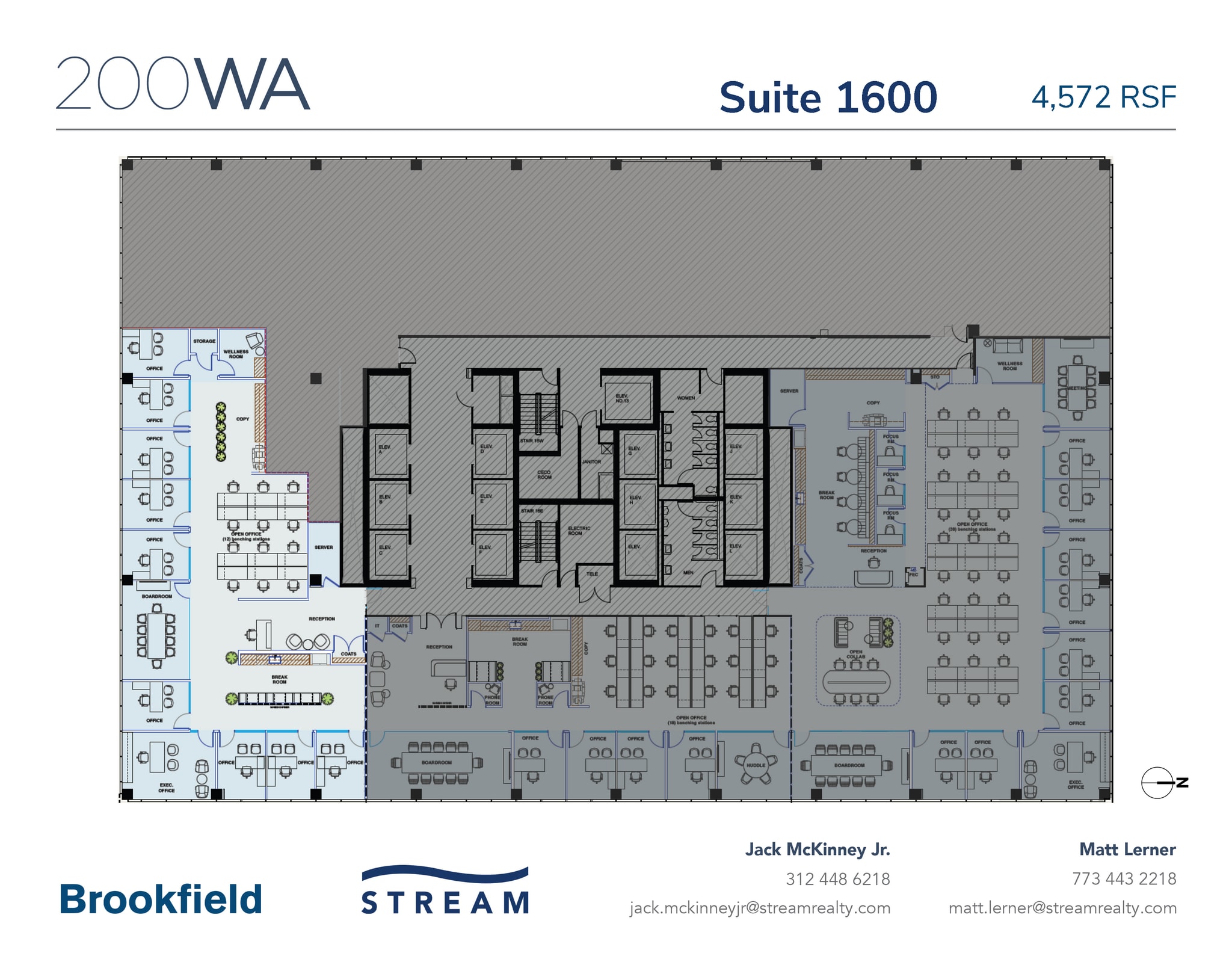 200 W Adams St, Chicago, IL à louer Plan d’étage- Image 1 de 1