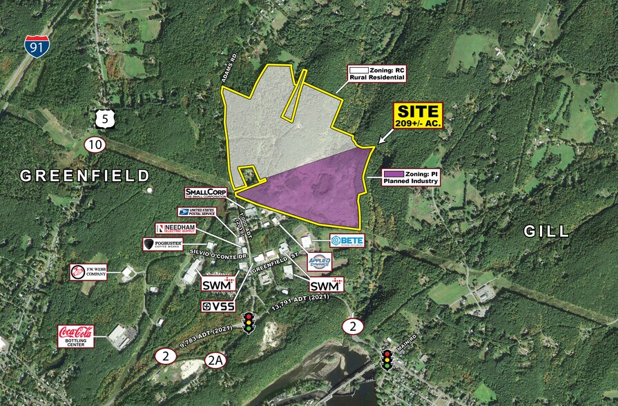 37 Butternut St, Greenfield, MA à vendre - Aérien - Image 1 de 1