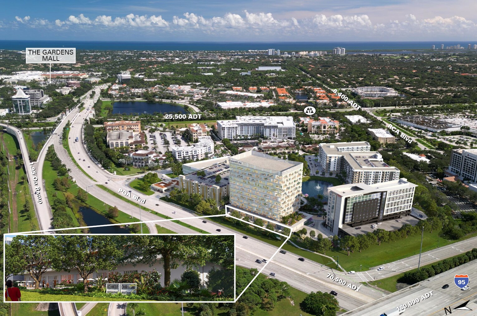 SEQ I-95 & PGA blvd, Palm Beach Gardens, FL à louer Photo principale- Image 1 de 7