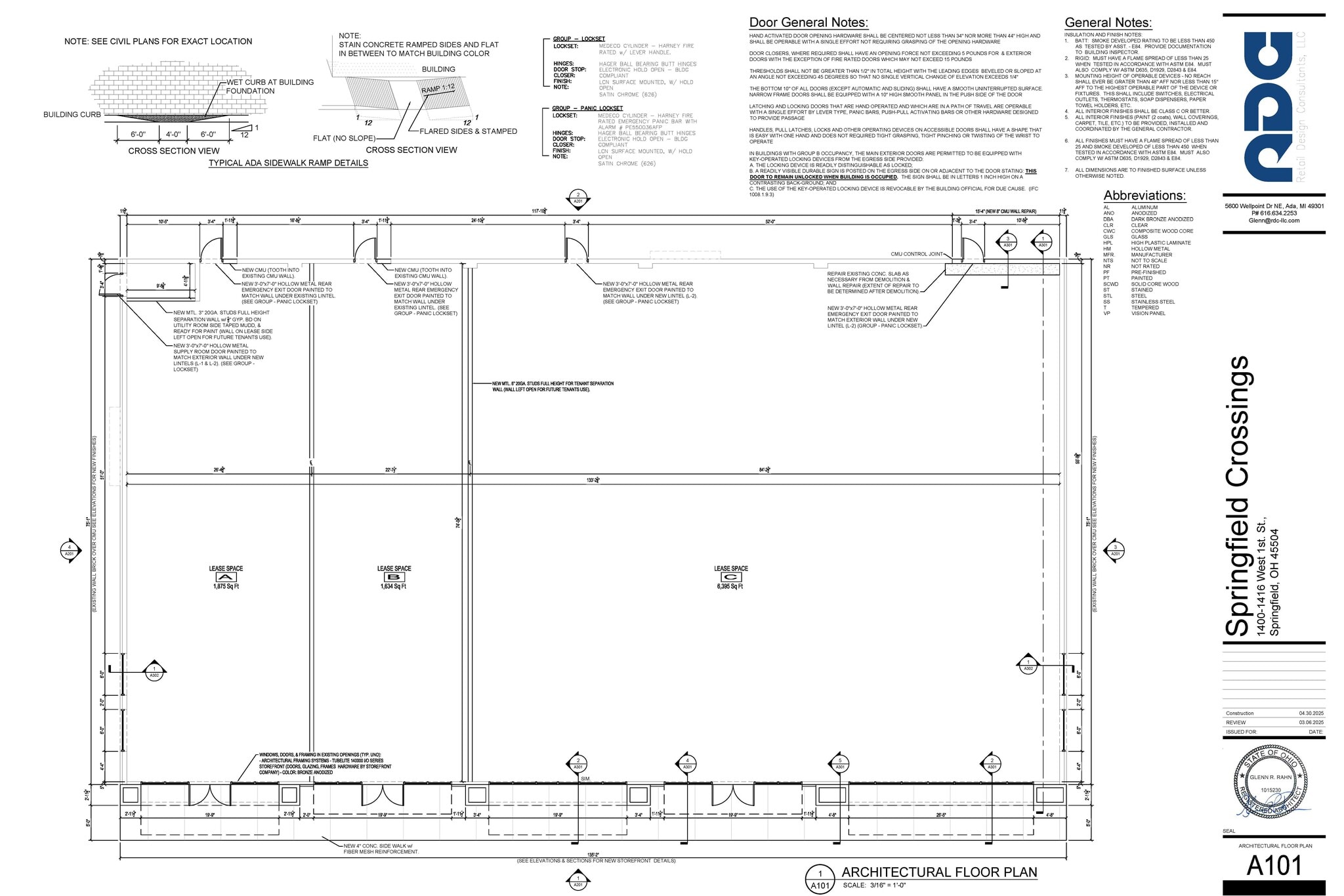 1406 W 1st St, Springfield, OH for lease Floor Plan- Image 1 of 1