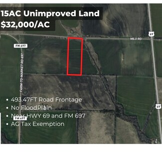 Plus de détails pour Milo Rd rd, Whitewright, TX - Terrain à vendre