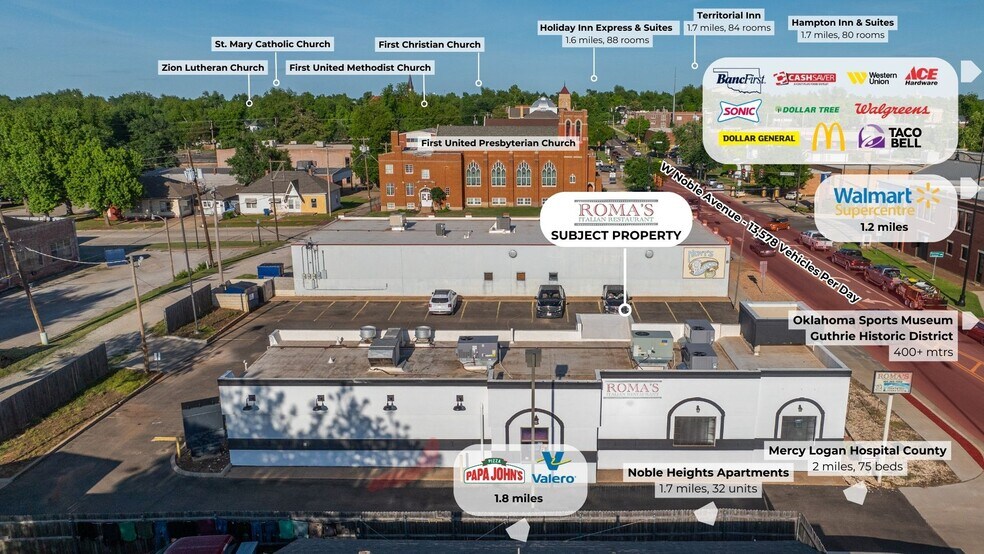 112 W Noble Ave, Guthrie, OK à vendre - Photo du bâtiment - Image 3 de 6
