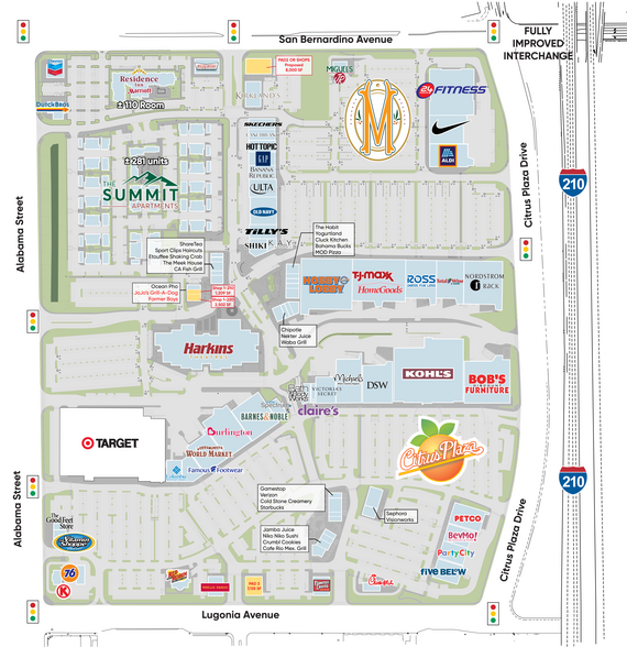 27651 San Bernardino Ave, Redlands, CA à louer - Plan de site - Image 2 de 12