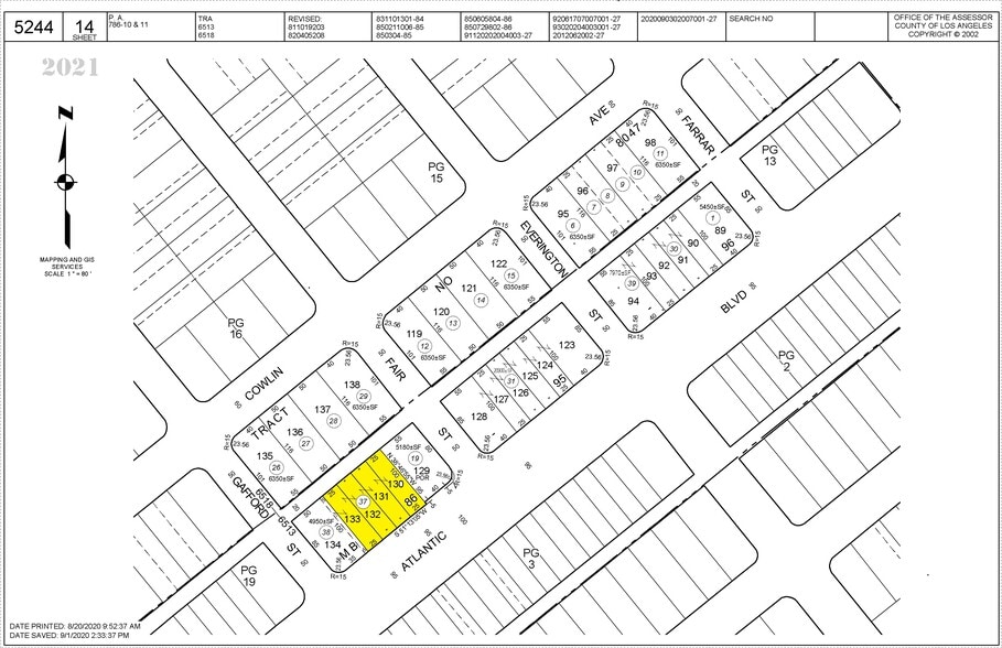 2181 S Atlantic Blvd, Commerce, CA à louer - Plan cadastral - Image 2 de 38