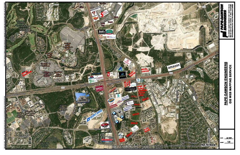 Interstate Hwy 10 Frontage North Of Utsa Blvd, San Antonio, TX for sale - Aerial - Image 2 of 2