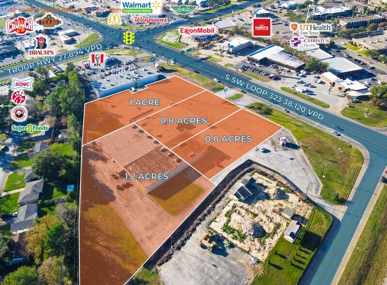 SE Loop 323 & Troup Hwy, Tyler, TX à louer - Photo du bâtiment - Image 2 de 2