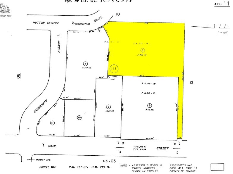 5 Hutton Centre Dr, Santa Ana, CA à louer - Plan cadastral - Image 3 de 15