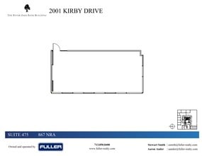 2001 Kirby Dr, Houston, TX for lease Site Plan- Image 1 of 1