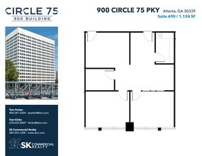 900 Circle 75 Pky SE, Atlanta, GA à louer Plan d’étage- Image 1 de 1
