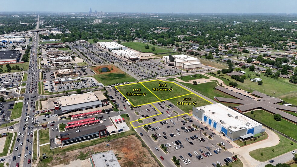 6025-6035 SE 15th St, Midwest City, OK for sale - Aerial - Image 2 of 4