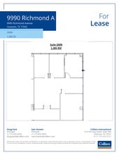 9990 Richmond Ave, Houston, TX à louer Plan d’étage- Image 1 de 1