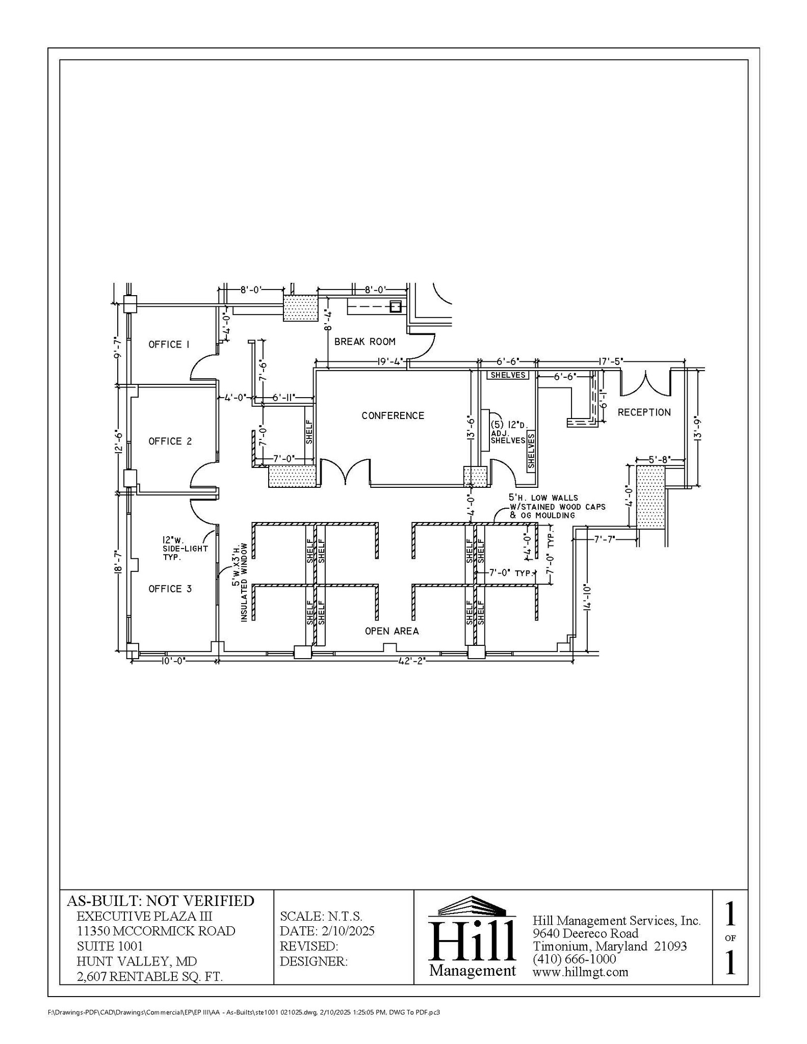 11350 McCormick Rd, Hunt Valley, MD à louer Plan d’étage- Image 1 de 1