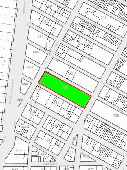 75 9th Ave, New York, NY à louer - Plan cadastral - Image 2 de 6