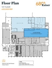 6801 Kaiser Dr, Fremont, CA à louer Plan d’étage- Image 1 de 1